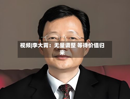 视频|李大霄：无量调整 等待价值归来