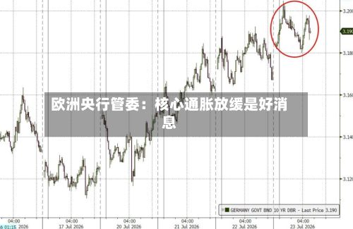 欧洲央行管委:核心通胀放缓是好消息