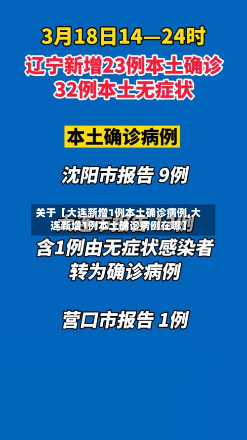 关于【大连新增1例本土确诊病例,大连新增1例本土确诊病例在哪】-第3张图片