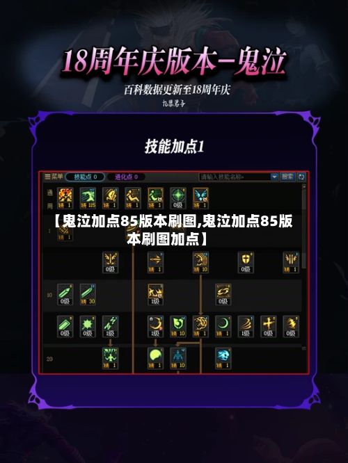 【鬼泣加点85版本刷图,鬼泣加点85版本刷图加点】