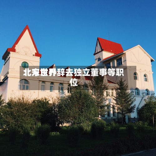 北方世界：宋东升辞去独立董事等职位-第3张图片
