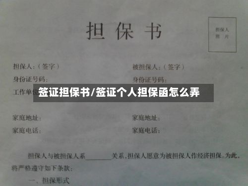 签证担保书/签证个人担保函怎么弄