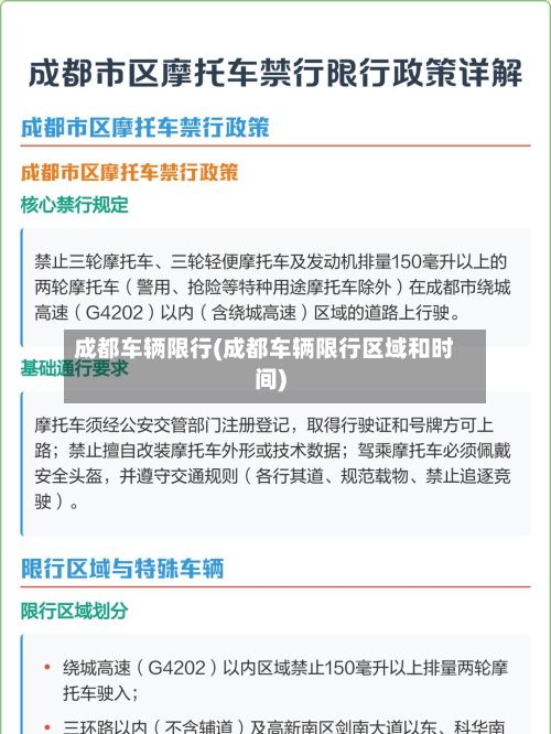 成都车辆限行(成都车辆限行区域和时间)-第2张图片