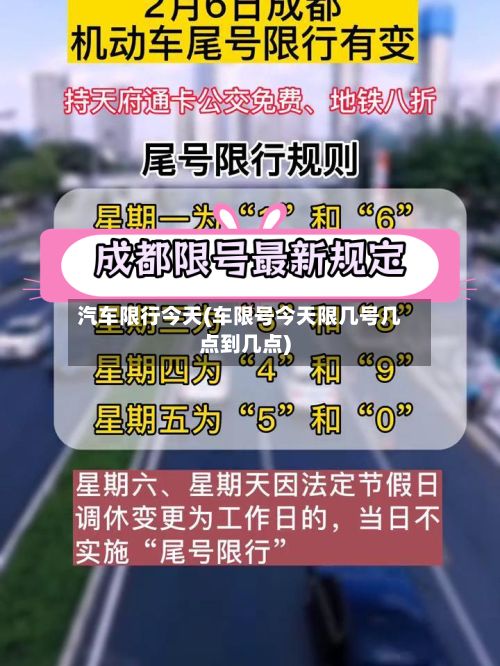 汽车限行今天(车限号今天限几号几点到几点)
