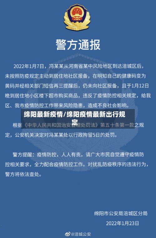 绵阳最新疫情/绵阳疫情最新出行规定