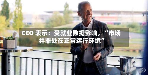 CEO 表示：受就业数据影响，“市场并非处在正常运行环境	”-第2张图片