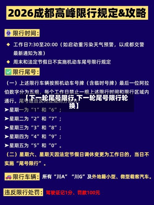 【下一轮尾号限行,下一轮尾号限行轮换】-第2张图片