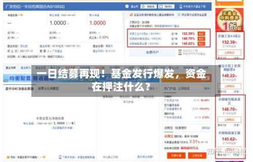 一日结募再现!基金发行爆发,资金在押注什么?