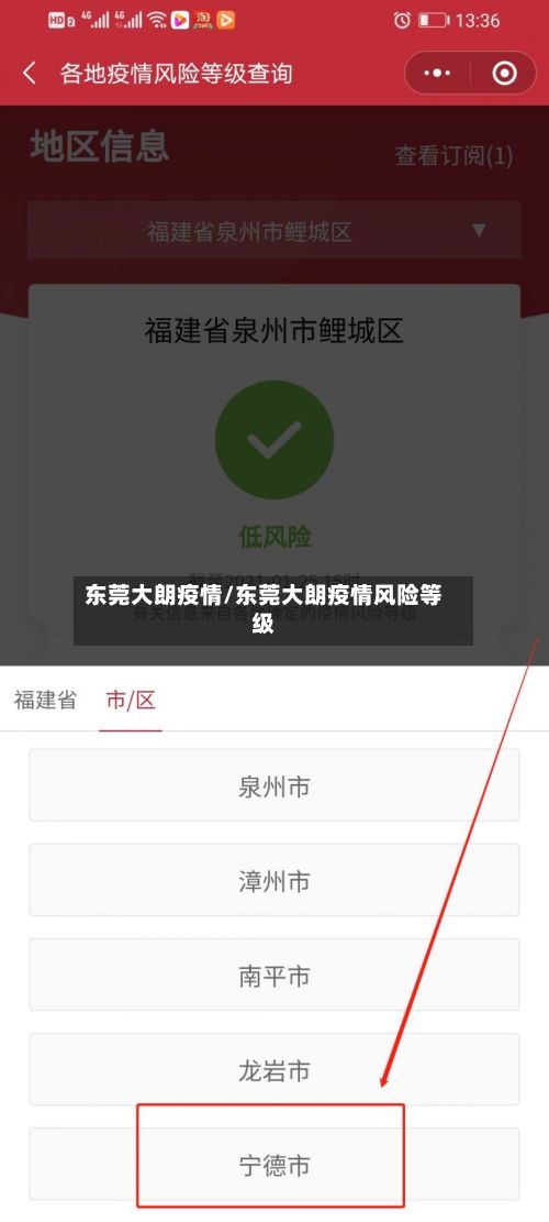东莞大朗疫情/东莞大朗疫情风险等级-第2张图片