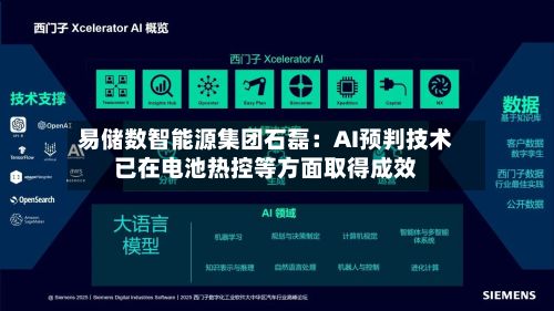 易储数智能源集团石磊:AI预判技术已在电池热控等方面取得成效-第2张图片