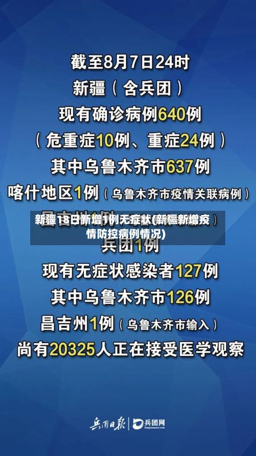 新疆18日新增1例无症状(新疆新增疫情防控病例情况)