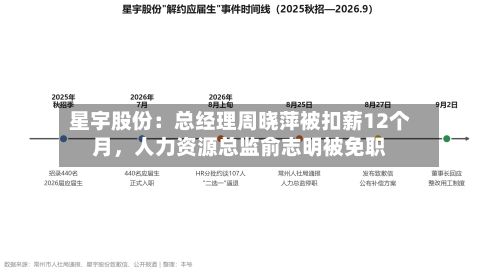 星宇股份：总经理周晓萍被扣薪12个月，人力资源总监俞志明被免职-第2张图片