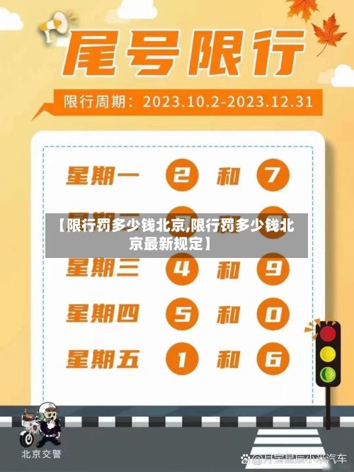 【限行罚多少钱北京,限行罚多少钱北京最新规定】