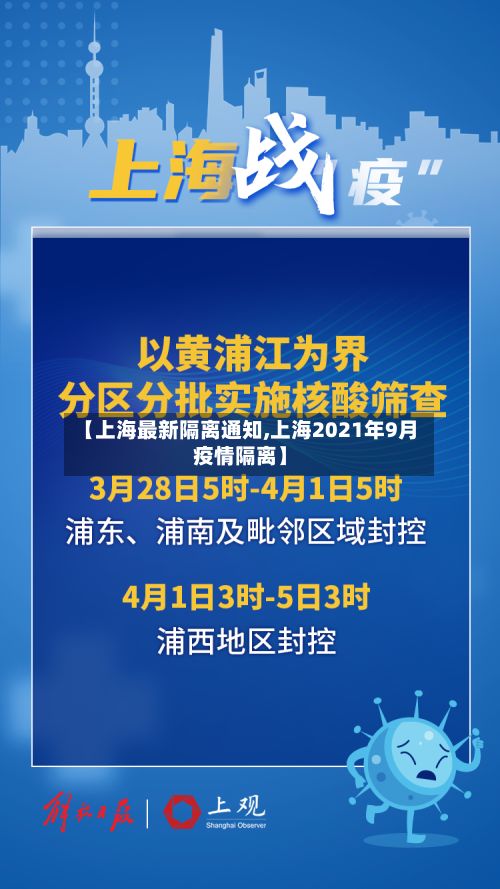 【上海最新隔离通知,上海2021年9月疫情隔离】