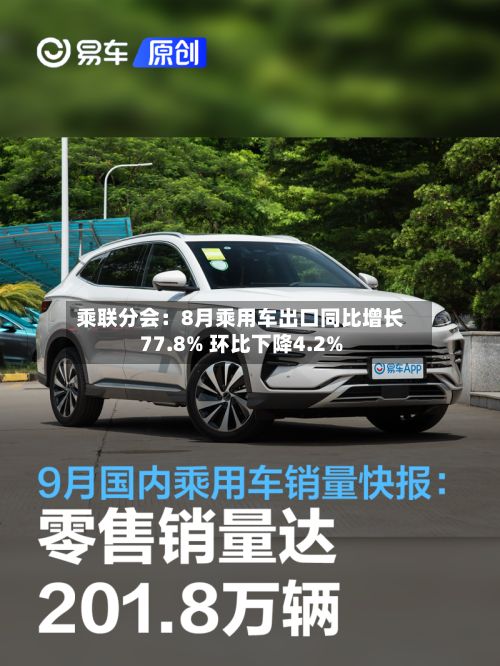 乘联分会：8月乘用车出口同比增长77.8% 环比下降4.2%-第2张图片