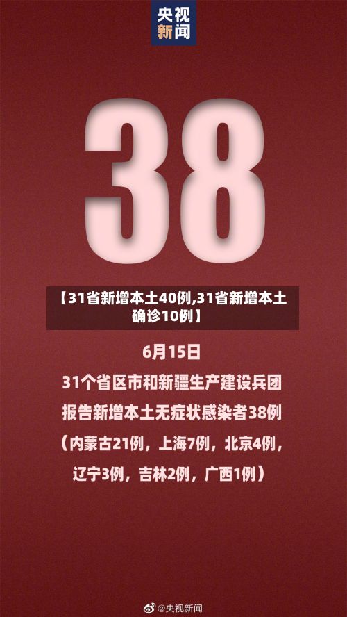 【31省新增本土40例,31省新增本土确诊10例】-第2张图片