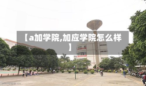 【a加学院,加应学院怎么样】