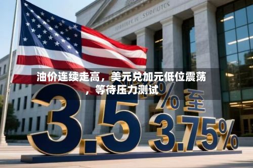 油价连续走高,美元兑加元低位震荡,等待压力测试