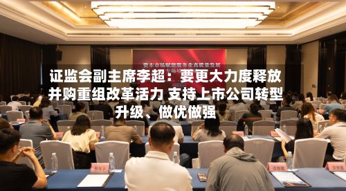 证监会副主席李超：要更大力度释放并购重组改革活力 支持上市公司转型升级、做优做强-第2张图片