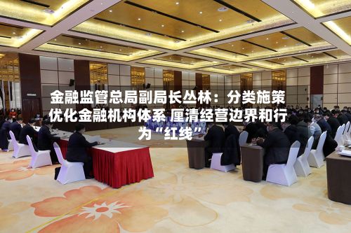金融监管总局副局长丛林：分类施策优化金融机构体系 厘清经营边界和行为“红线”-第2张图片