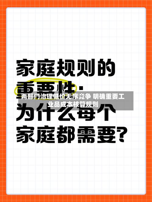两部门治理低价无序竞争 明确重要工业品成本核算规则-第3张图片