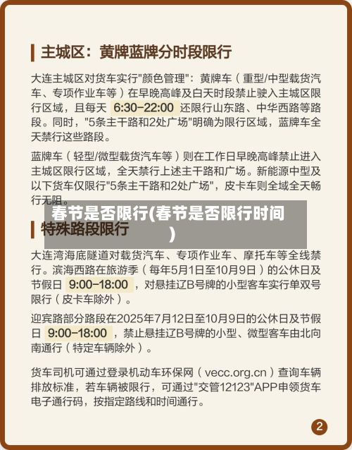 春节是否限行(春节是否限行时间)-第2张图片