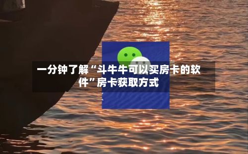 一分钟了解“斗牛牛可以买房卡的软件	”房卡获取方式-第3张图片