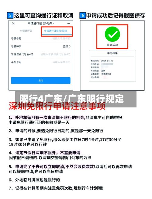 限行4广东/广东限行规定
