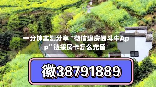 一分钟实测分享“微信建房间斗牛App	”链接房卡怎么充值-第2张图片