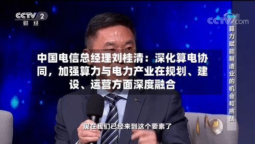 中国电信总经理刘桂清：深化算电协同，加强算力与电力产业在规划、建设、运营方面深度融合