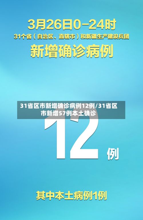 31省区市新增确诊病例12例/31省区市新增57例本土确诊-第2张图片