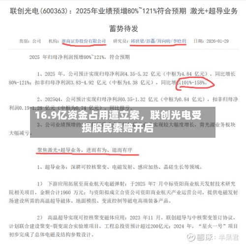 16.9亿资金占用遭立案	，联创光电受损股民索赔开启-第2张图片