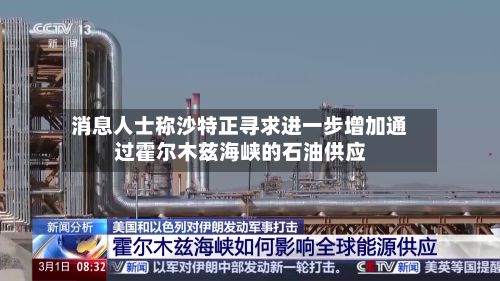 消息人士称沙特正寻求进一步增加通过霍尔木兹海峡的石油供应