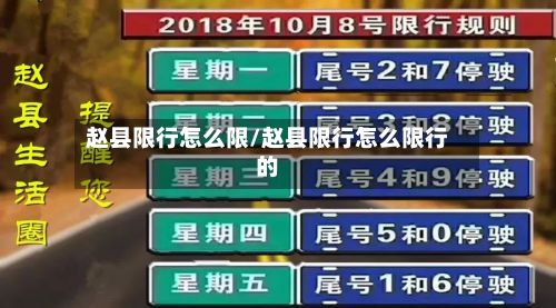 赵县限行怎么限/赵县限行怎么限行的-第2张图片