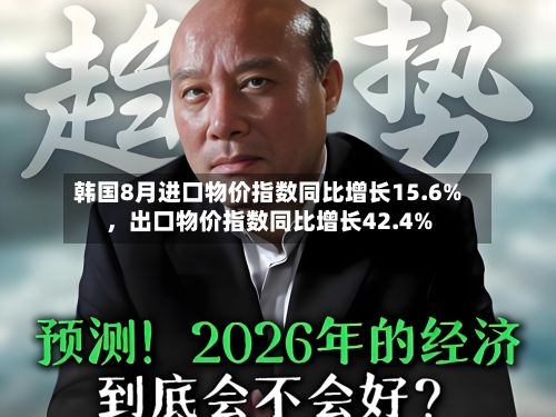韩国8月进口物价指数同比增长15.6%，出口物价指数同比增长42.4%-第2张图片