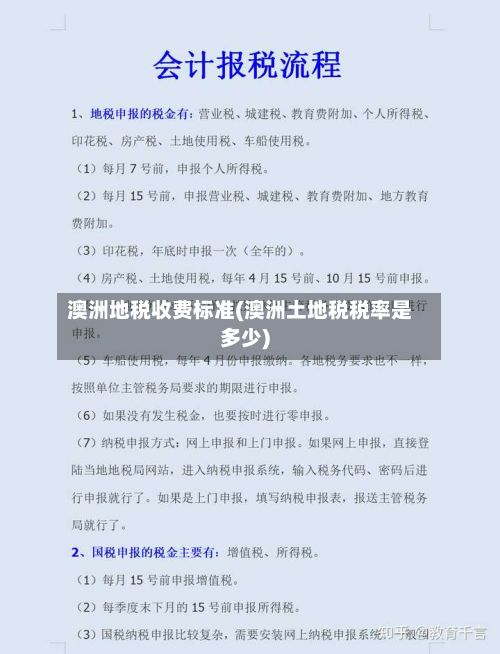 澳洲地税收费标准(澳洲土地税税率是多少)