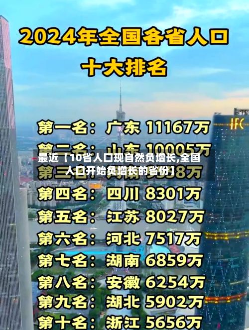 最近【10省人口现自然负增长,全国人口开始负增长的省份】
