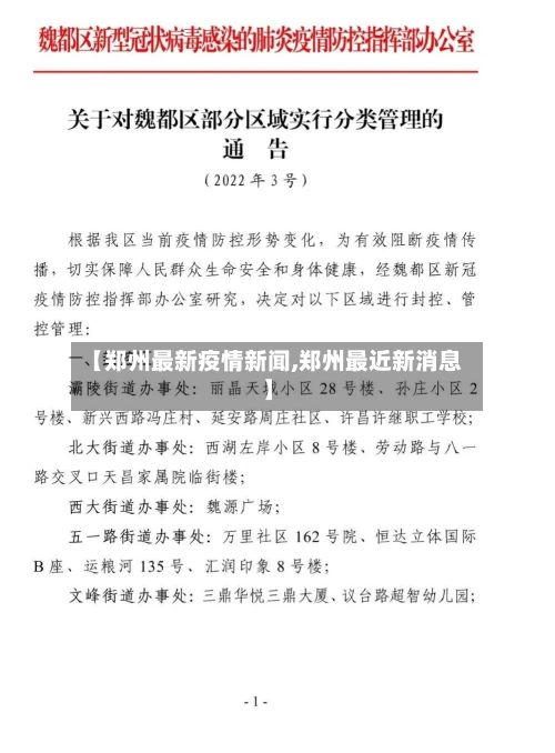 【郑州最新疫情新闻,郑州最近新消息】