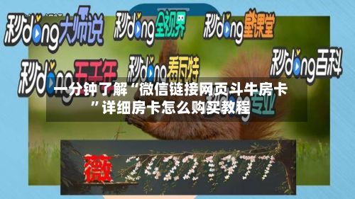 一分钟了解“微信链接网页斗牛房卡”详细房卡怎么购买教程