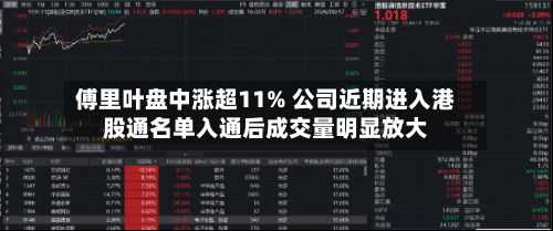 傅里叶盘中涨超11% 公司近期进入港股通名单入通后成交量明显放大-第2张图片
