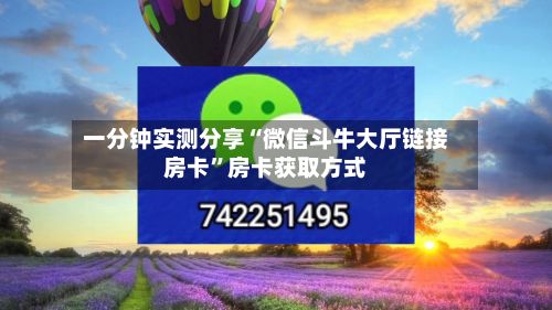 一分钟实测分享“微信斗牛大厅链接房卡”房卡获取方式-第2张图片
