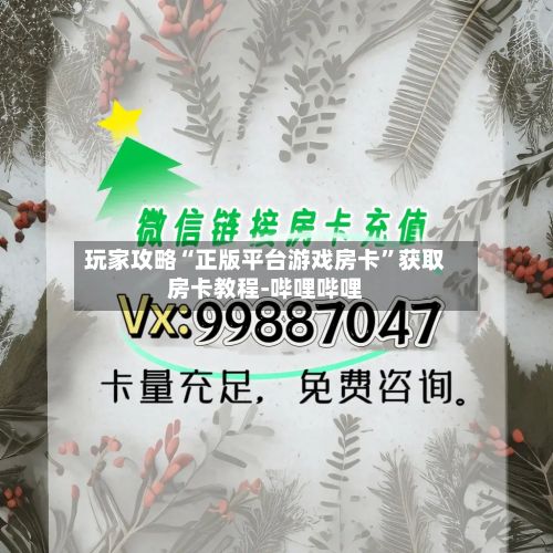 玩家攻略“正版平台游戏房卡”获取房卡教程-哔哩哔哩-第2张图片