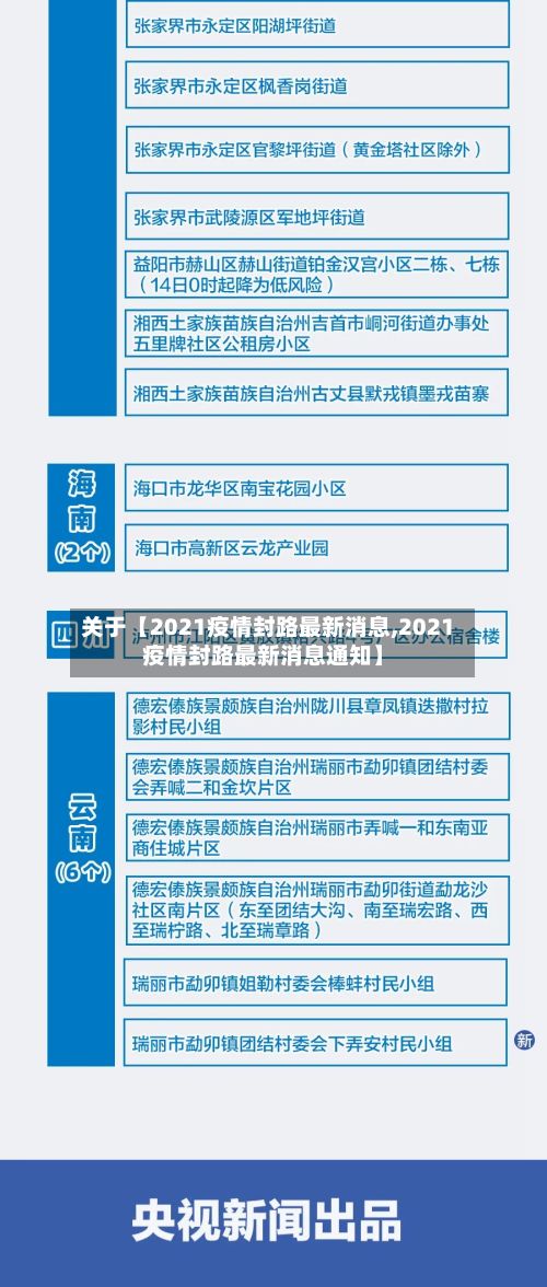 关于【2021疫情封路最新消息,2021疫情封路最新消息通知】
