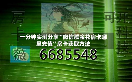 一分钟实测分享“微信群金花房卡哪里充值”房卡获取方法