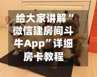 给大家讲解“微信建房间斗牛App”详细房卡教程-第2张图片