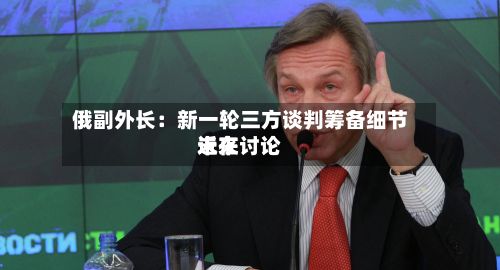 俄副外长：新一轮三方谈判筹备细节近来未在讨论-第3张图片